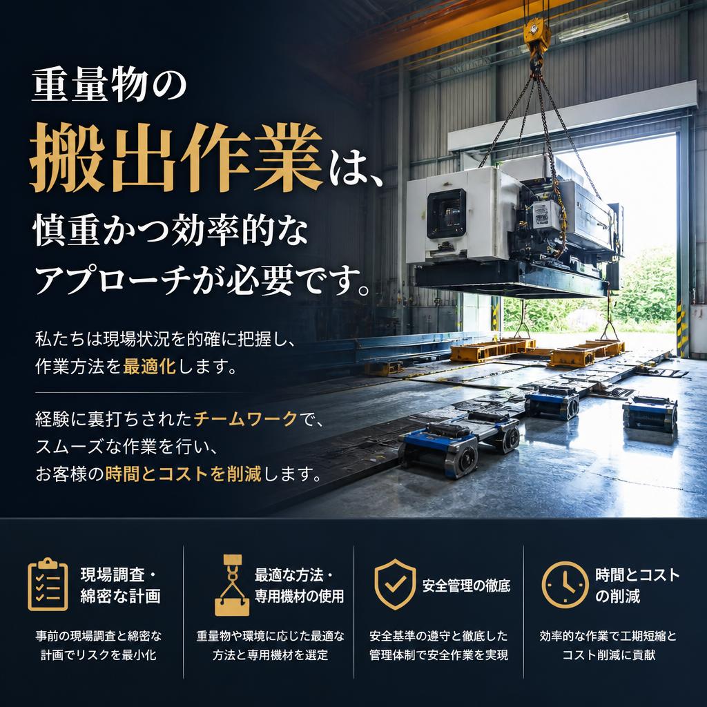 物流の新スタンダード、スムーズな搬出作業