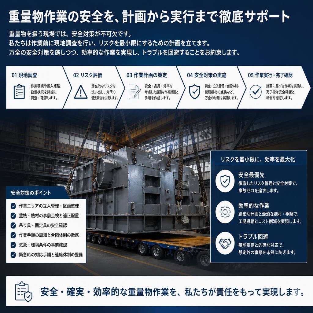 安全性を最優先した作業計画