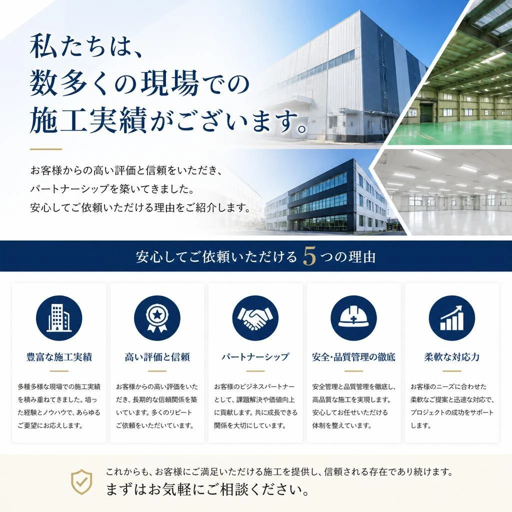 信頼と実績の証明