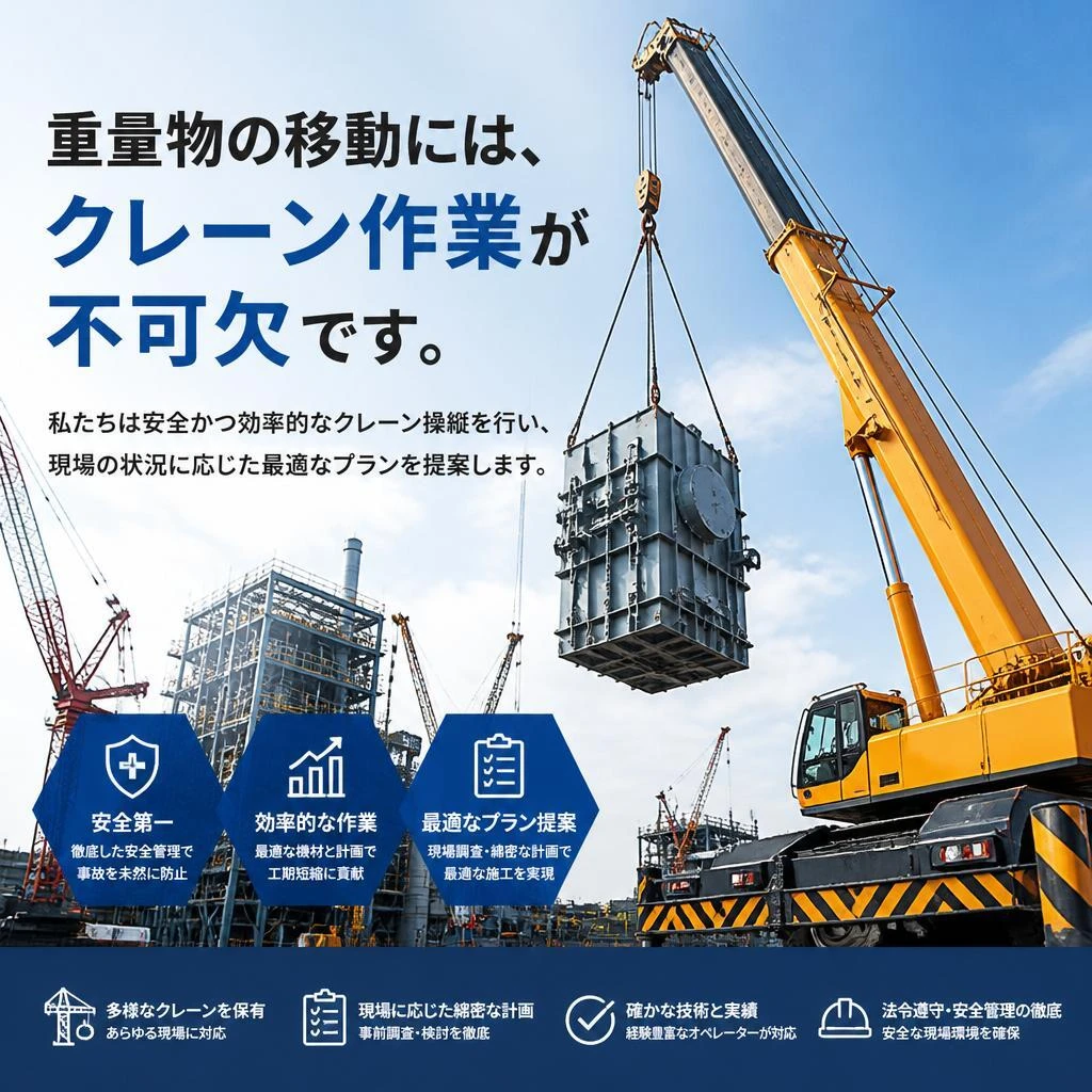 クレーン作業のスペシャリスト