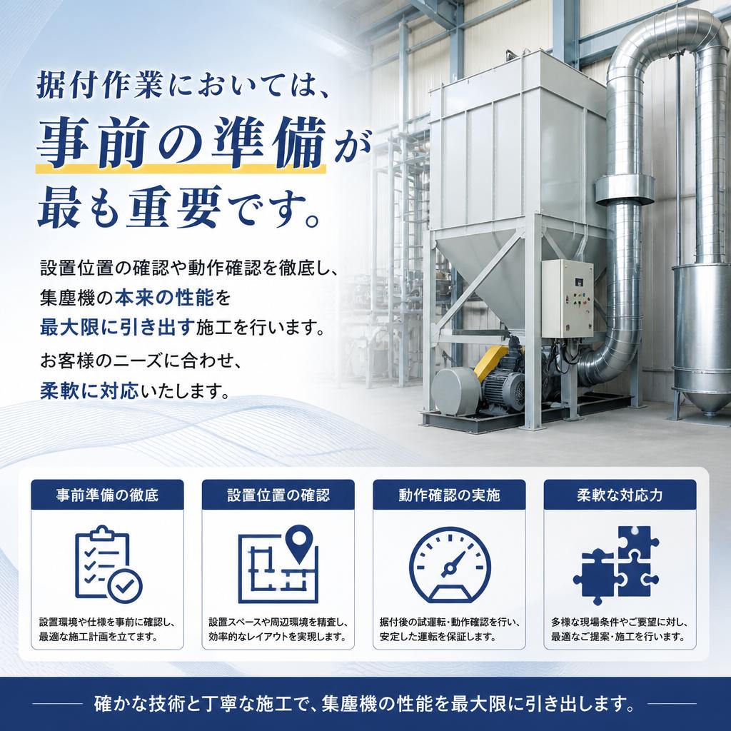 確実な据付で性能を最大限に引き出す