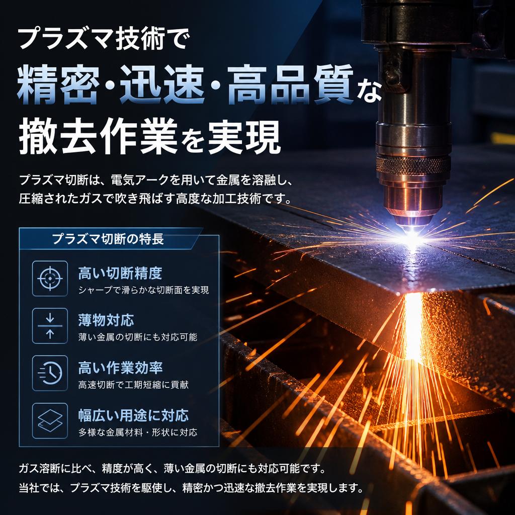 プラズマ切断技術の利点